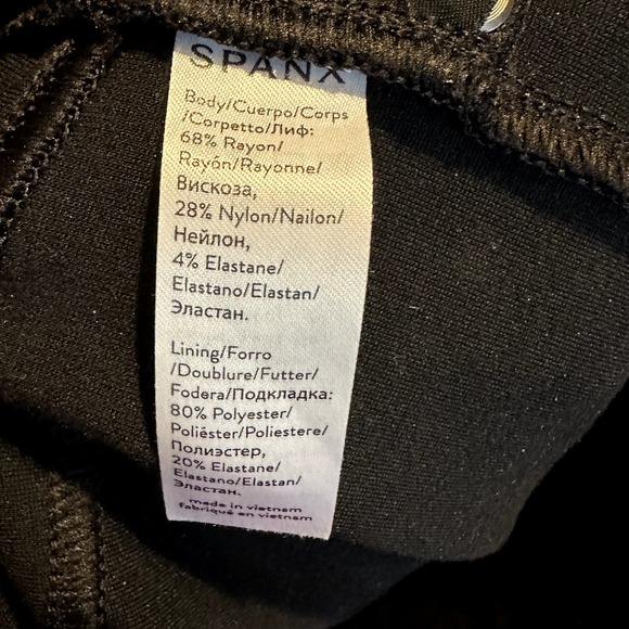 SPANX Women's Small The Perfect Pant Ankle Back Pockets 20202R Black - Picture 5 of 7